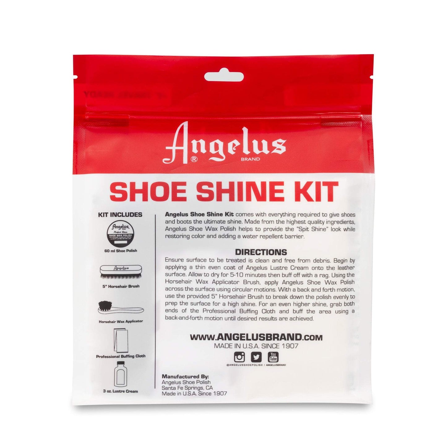 Kit de Voyage pour le Cirage de Chaussures Angelus