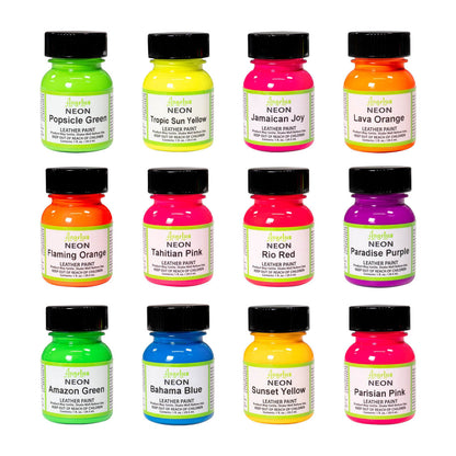 Kit de peinture Néon Angelus - 12 couleurs