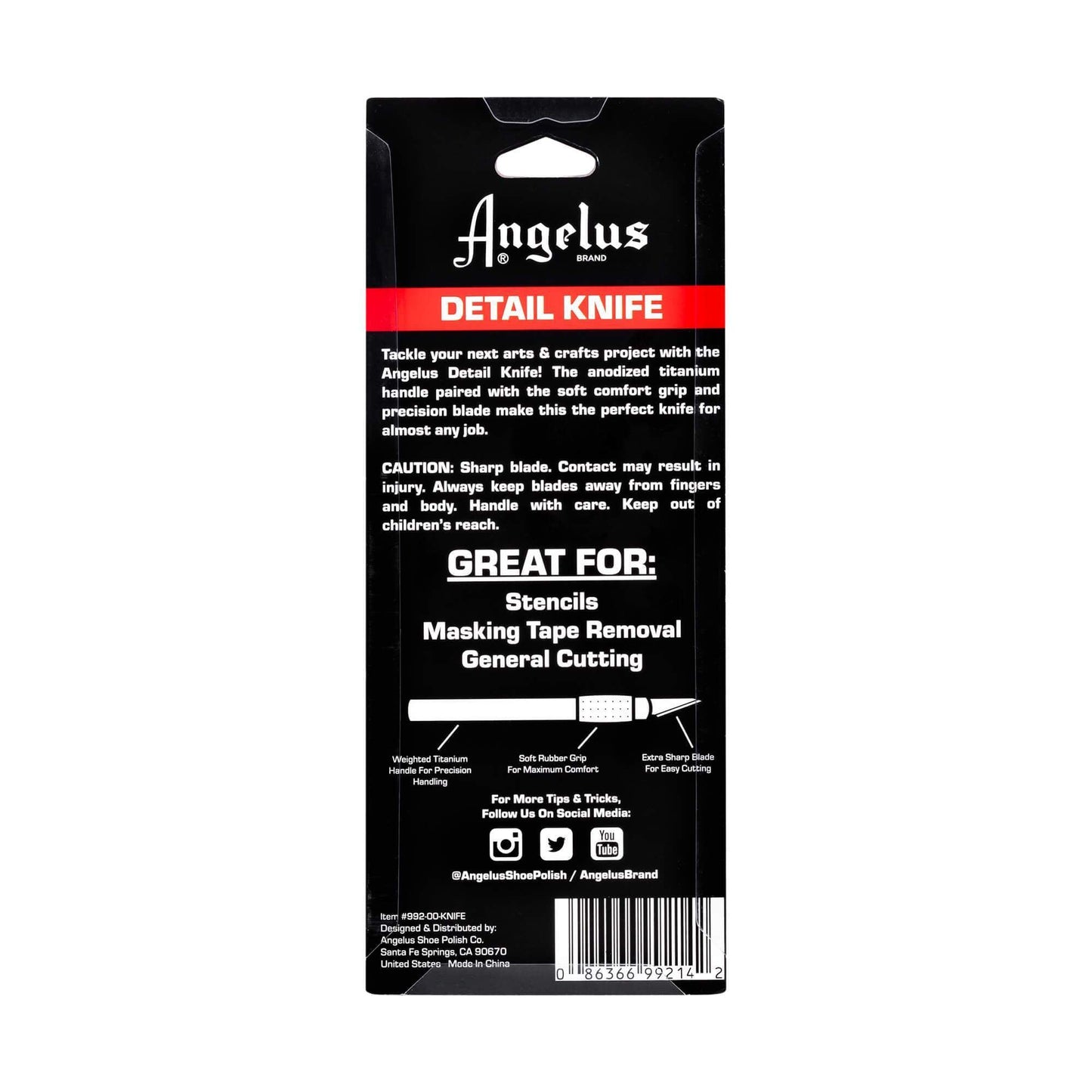 Couteau de Détail Angelus + 5 lames de rechange