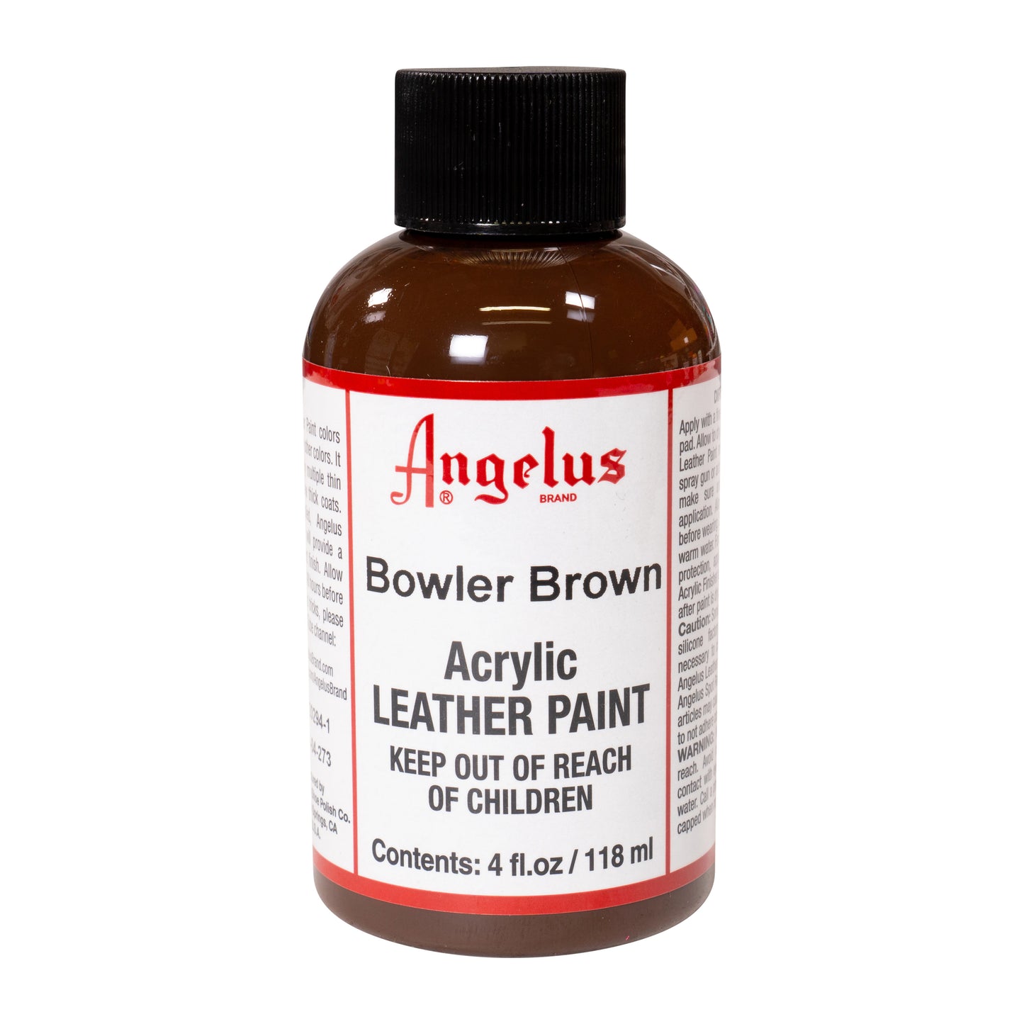 Peinture cuir Angelus Brun Chapeau melon