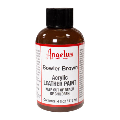 Peinture cuir Angelus Brun Chapeau melon