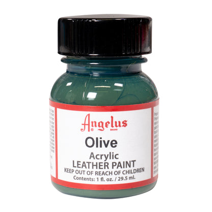 Peinture cuir Angelus Vert Olive