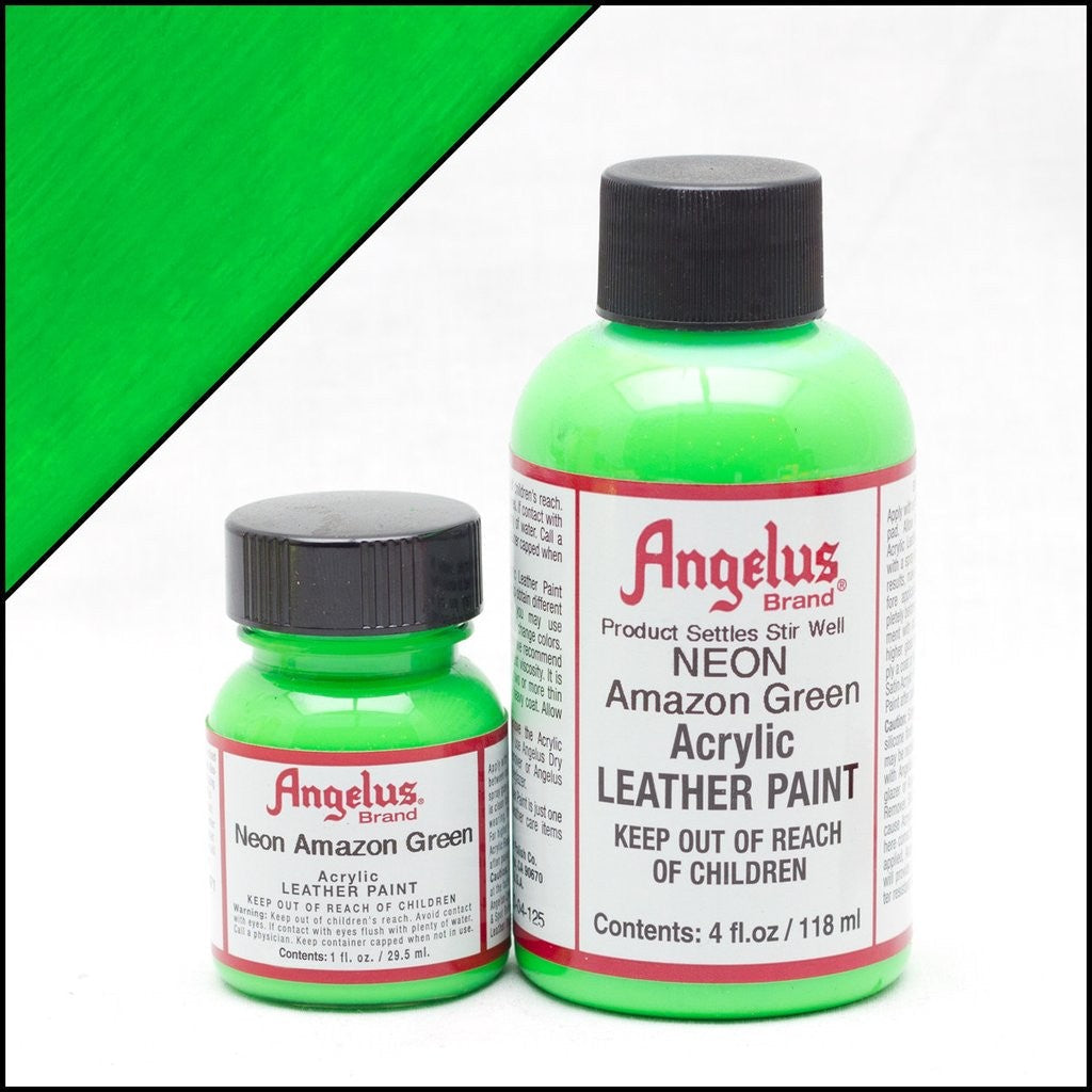 Peinture cuir Angelus Vert amazone