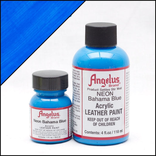 Peinture cuir Angelus Bleu Bahamas