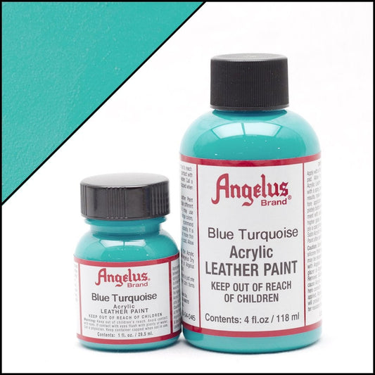 Peinture cuir Angelus Bleu turquoise