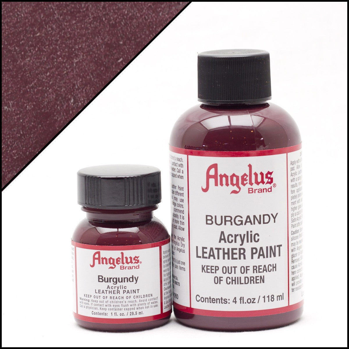 Peinture cuir Angelus Rouge bordeaux