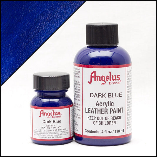 Peinture cuir Angelus Bleu foncé