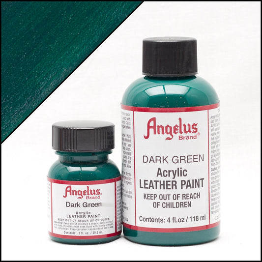 Peinture cuir Angelus Vert foncé
