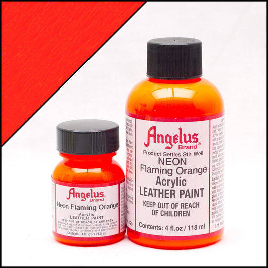 Peinture cuir Angelus Orange flamboyant