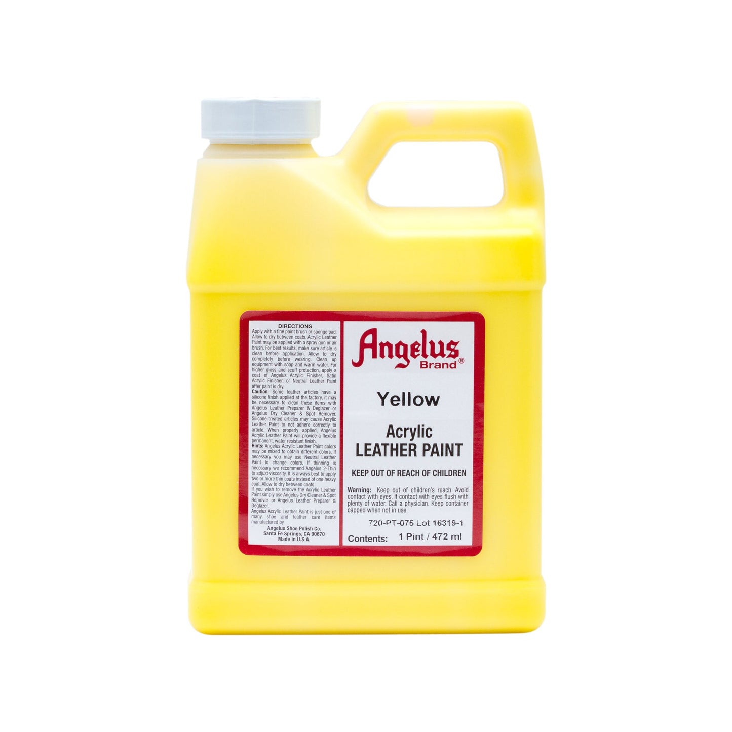 Peinture cuir Angelus Jaune