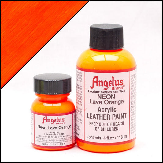 Peinture cuir Angelus Orange Lave