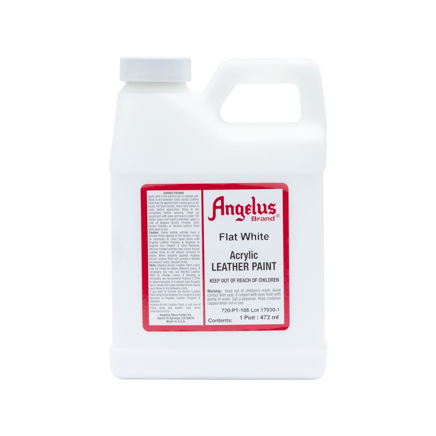 Peinture pour cuir Angelus Blanc mat