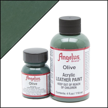 Peinture cuir Angelus Vert Olive