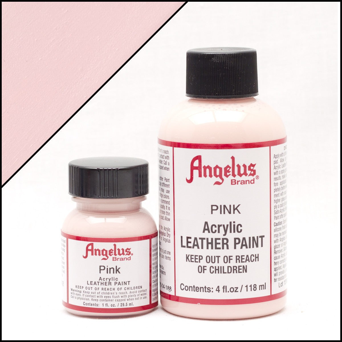 Peinture cuir Angelus Rose
